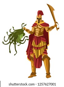perseus with medusa head