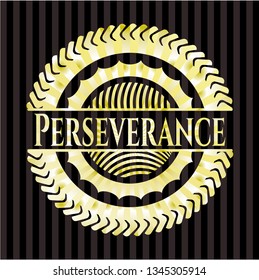 Perseverance gold emblem