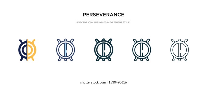 perseverance icon in different style vector illustration. two colored and black perseverance vector icons designed in filled, outline, line and stroke style can be used for web, mobile, ui