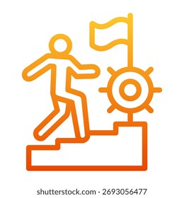 Elemento De Ícone De Perseverança Para Design E Vetor