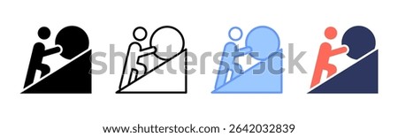 Perseverance icon sheet multiple style collection
