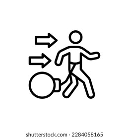 Perseverance icon in vector. Illustration