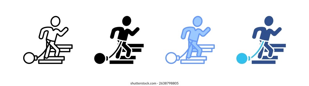 Perseverance Multi Style Icon Set Vector