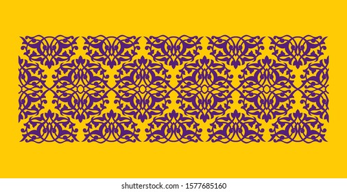 Persian Arabic Floral Pattern. Traditional Islamic Design