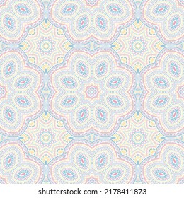 Auténtico vector floral persa sin fisuras. Diseño de impresión de papel tapiz. Patrón clásico de mayólica. Diseño de huellas de cerámica. La textura de elementos de formas geométricas.