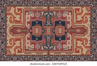 Persian carpet antique vector carpets Persian Serapi Carpet