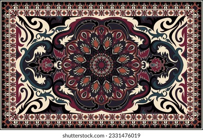 persian carpet decorative elements arabic decorative rugs Beautiful designs for rugs, tapis, yoga mats.