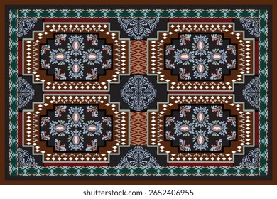 Persa tapete étnico estilo persa papel de parede, conjunto, geométrico, oriental, tecido, roupas, impressão, ornamento, Asteca geométrica, móveis