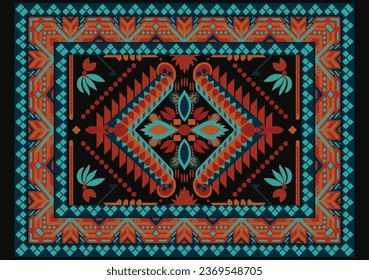 Moqueta persa, diseño original Estilo antiguo. Textura geométrica de la alfombra turca