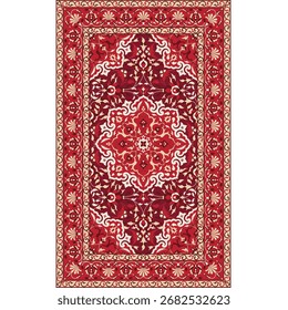 Persisches Teppichmuster. Marokkanischer, arabischer Teppichdruck. Teppichboden Ornament