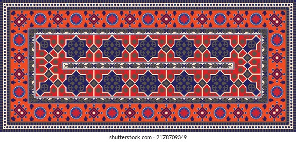 Persian carpet, tribal vector texture.Easy to edit and change a few colors by swatch window.Persian carpet original design,tribal vector texture. Easy to edit and change a few global colors by swatch.