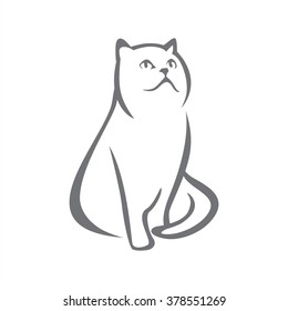 Persian cat abstract
