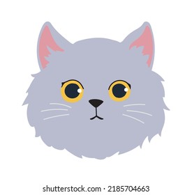 icono de la cara de gata persa