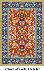 Persian Detailed Vector Carpet