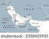 uae and oman map
