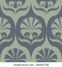 Persian palm ornament pattern seamless vector background tile
 