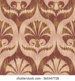 Persian palmette ornament pattern seamless vector background tile
 
