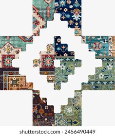 persian pattern for digital print in eps format