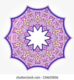 persian round pattern