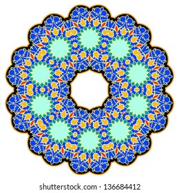 persian round pattern