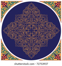 persian round pattern