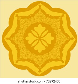 persian round pattern