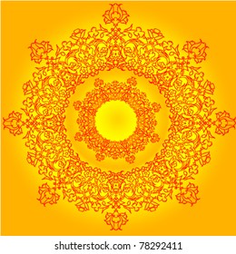 persian round pattern.illustration