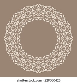 persian round pattern.vector 