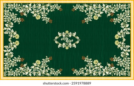 Persian rug Floral original Design,Oriental Floral Damasks embroidery, Persian style,art ornament print,Design for carpet,wrapping, fabric,Moroccan style background, Persian carpet.