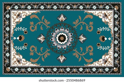 Persian rug traditional design vector , tribal vector texture. Easy to edit and change colors. carpet. traditional design, tribal vector texture. Easy to edit and change colors. carpet