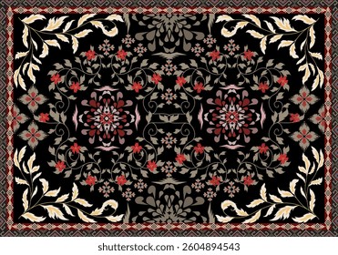 Persian Turkish Ukrainian  fabric texture carpet