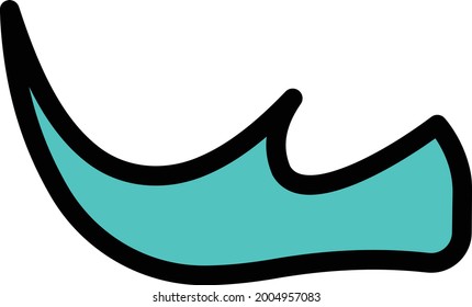 icono de línea de color vectorial persa