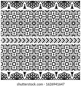 Persian Vector seamless pattern, abstract geometric background illustration, fabric textile pattern
