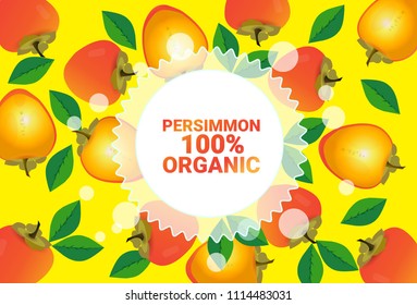 persimmon fruit colorful circle copy space organic over fresh fruits pattern background healthy lifestyle or diet concept