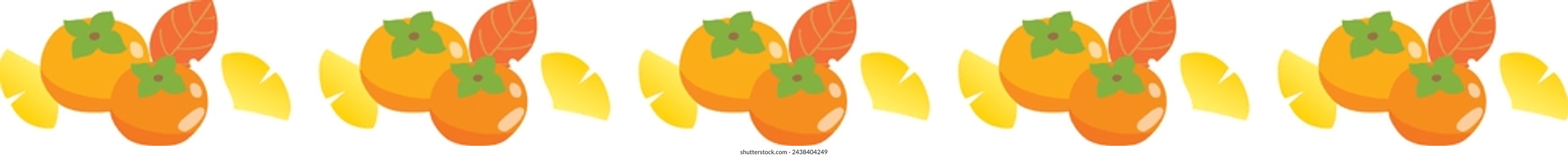 Icono de la fruta caqui. Ilustración vectorial de caqui.