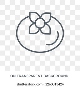 Persimmon icon. Persimmon design concept from Fruit and vegetables collection. Simple element vector illustration on transparent background.