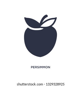 persimmon icon. Simple element illustration from gastronomy concept. persimmon editable symbol design on white background. Can be use for web and mobile.