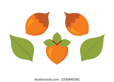 Persimmon Leaf Color Art Perfect for Nature Inspired Home Decor