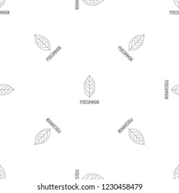 Persimmon leaf pattern seamless vector repeat geometric for any web design
