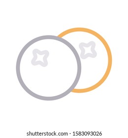 persimmon vector  color line icon