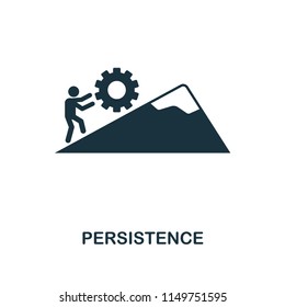 Persistence creative icon. Simple element illustration. Persistence concept symbol design from soft skills collection. Perfect for web design, apps, software, print.