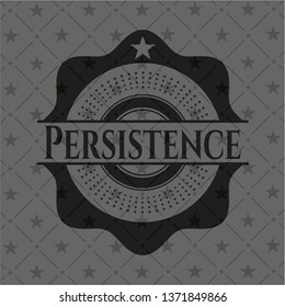 Persistence dark emblem. Retro