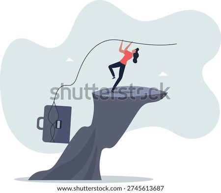 Persistence, effort and motivation to be success, challenge, overcome difficulty and achieve target, hard work, endurance and practice concept.person's life situation and his activities.