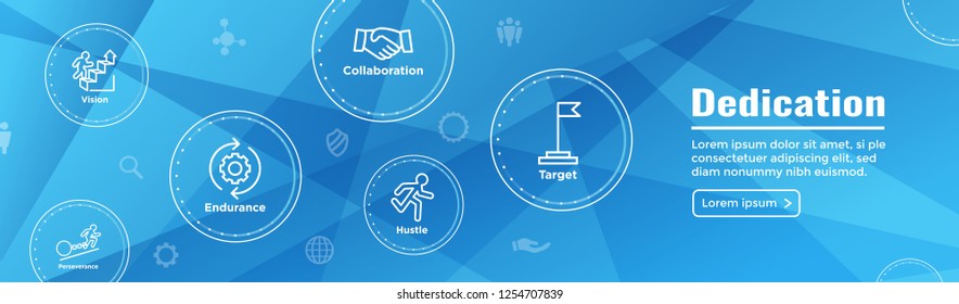 Persistence icon set w person climbing hill or mountain and persevering
