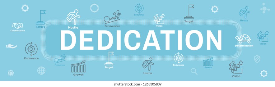 Persistence icon set w person climbing hill or mountain and persevering