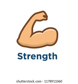 Persistence icon w image of extreme motivation and drive set on persevering
