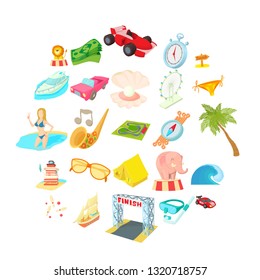 Persistence icons set. Cartoon set of 25 persistence icons for web isolated on white background