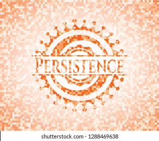 Persistence orange mosaic emblem