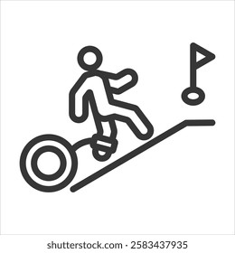 Persistence Outline Icon Vector Illustration