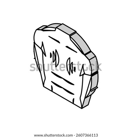 persistent chest pressure disease symptom isometric icon vector. persistent chest pressure disease symptom sign. isolated symbol illustration